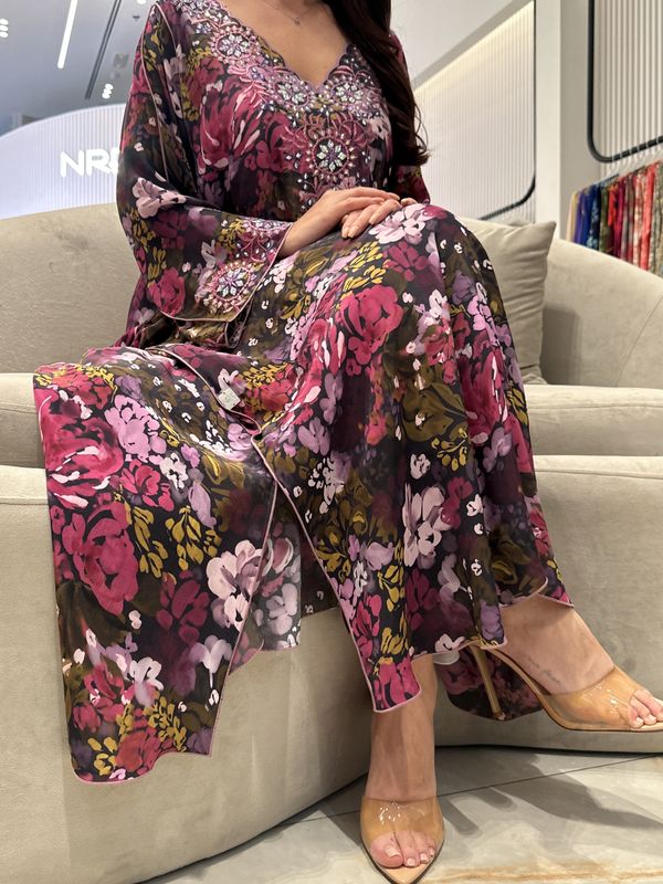 Pure Silk M5awar embroidery